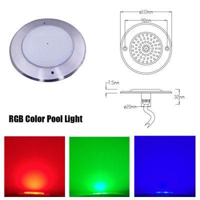 Multi-Color LED Swimming Pool Light Salt Water Light with Remote Control