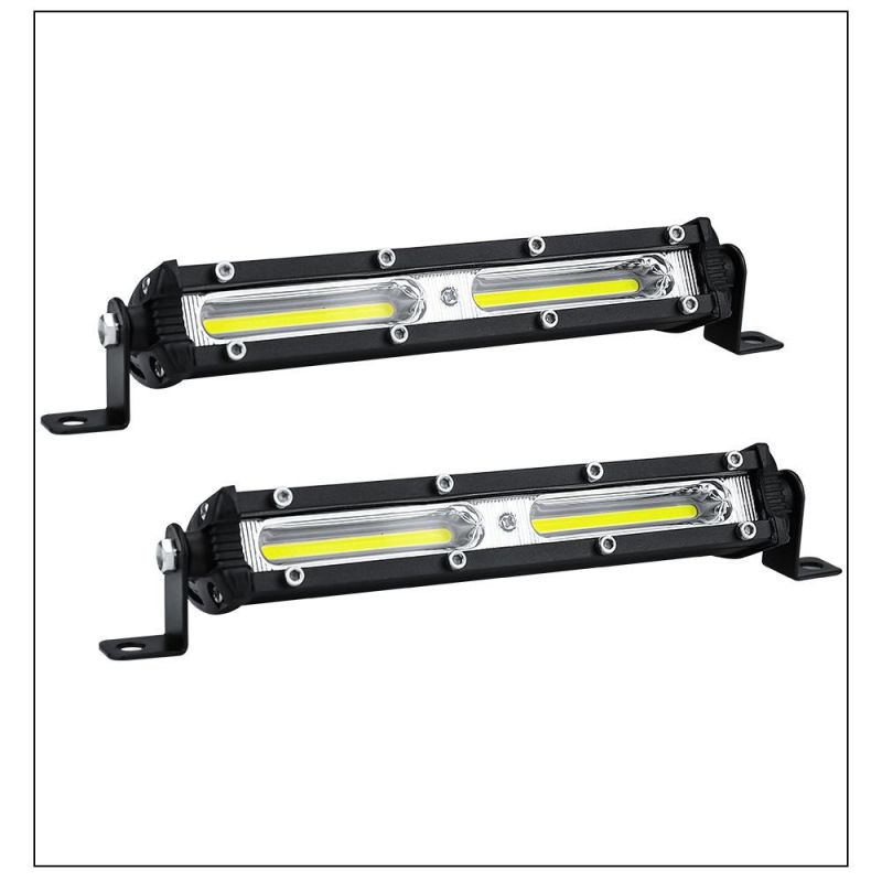Dxz Car Work Light Bar COB 6 Inch 18W Ultra-Thin Single Row LED Strip Light for off Road Car SUV ATV Truck