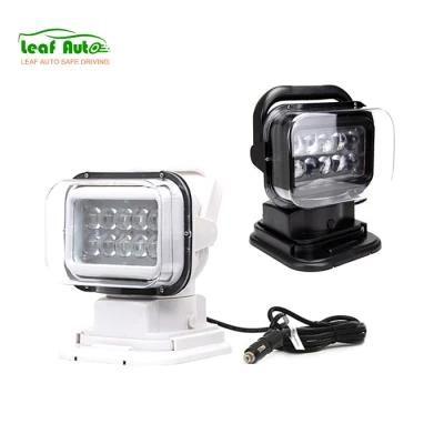 60W 360 Degrees Remote Control 12V/24V 7 Inch LED Search Light for Marine Offroad 4X4 LED Headlights Auto Lamps Car LED Wirelss Faros LED