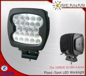 4.6inch 72W Auto LED Driving Light, 6500K, IP68 Rhos Certification