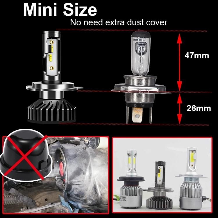 Luz LED F6 Car Headlight H4 LED H7 Canbus Auto Lamp H1 H3 H8 H11 9005 9006 Zes Auto Headlamp Focos LED Headlight F6