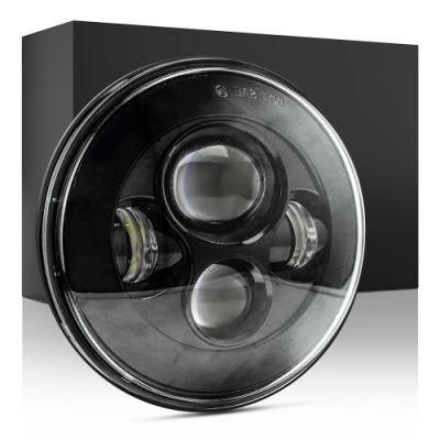 Dxz Logo DOT 12V 24V Harley Motorcycle Jeep 7 Inch Thin Section Without Aperture Round LED Headlight for Cars SUV Waterproof H4 H13
