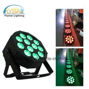 Flat High Power DMX512 Control LED PAR Can Stage Lighting