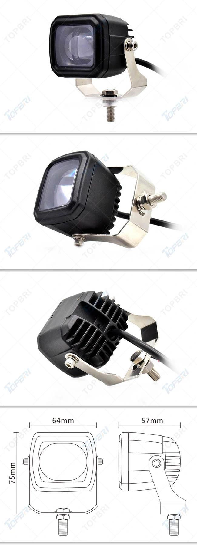 3inch 10W Motorcycle Emergency Lamp LED Car Forklift Warning Driving Work Lights