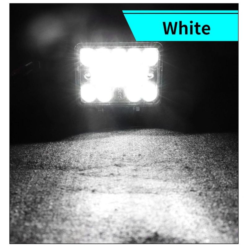 Dxz Car Work Light 3inch 18LED 54W 12V 24V Square Flood Light for Truck Tractor SUV 4X4 Car LED Headlights Lighting Spot