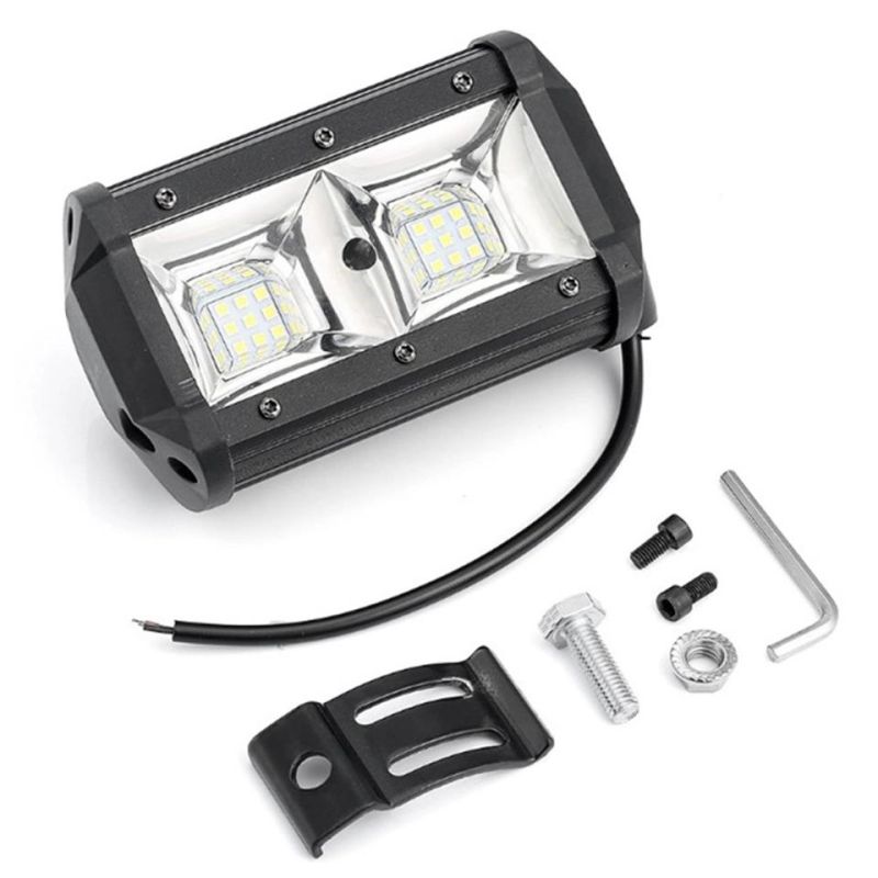 12V 24V 5inch 96W Flood Lamp Car LED Work Light for Car SUV off Road for Jeep Truck Boat