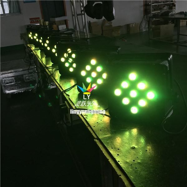 9X10W 4in1 Battery Wireless Flat LED PAR 64