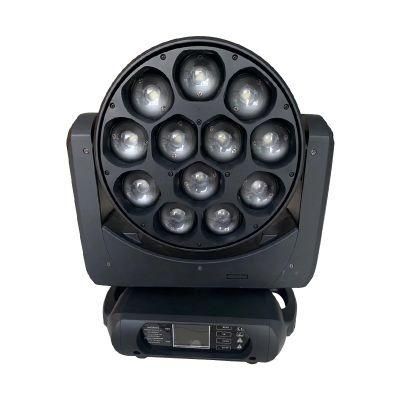12 40W Full Color Point Controlled LED Focus Shake Head Lamp Rdm Function Zoom Dye Stage Lights