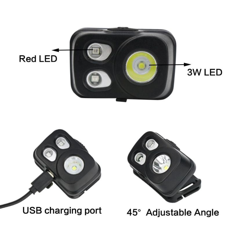 USB Rechargeable Mini LED Running Headlamp