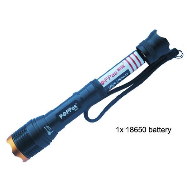 350lumens T6 LED Rechargeable Portable LED Torch Lighting