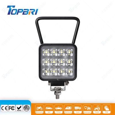 Auto Car 3inch Square Tractor Truck Trailer LED Work Driving Lights