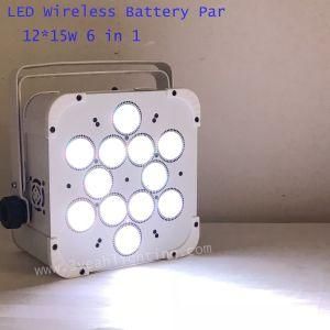 Battery Wireless Control 12*15W LED Flat PAR Light