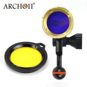 Archon Wl07 CREE XP-E D4 Blue LED Diving Underwater Video Flashlight+Ball Arm