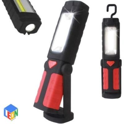 360&deg; Rotate, 270&deg; Flip, with Hook and Magnet LED COB Work Camping Repair Tool Light Hand Torch Lamp