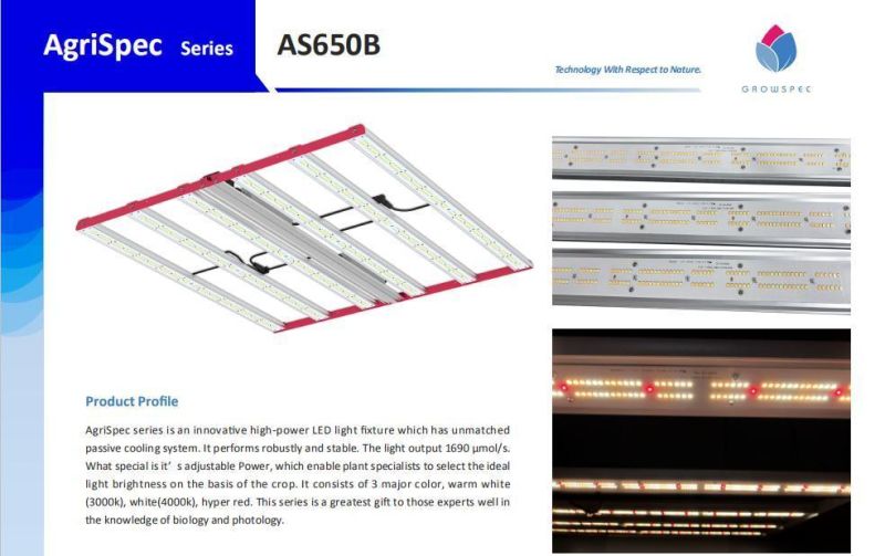 Growspec Orsam Dlc LED Grow Light 650W