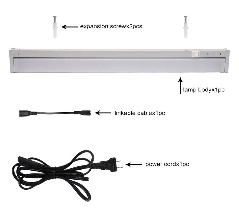 3000-5000K Linkable LED Cabinet Light with Intelligent Sound Control System