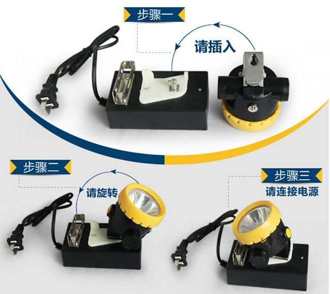 Bk2000 Lithium Ion Battery Headlamp LED Miner Mining Cap Lamp Mine Light