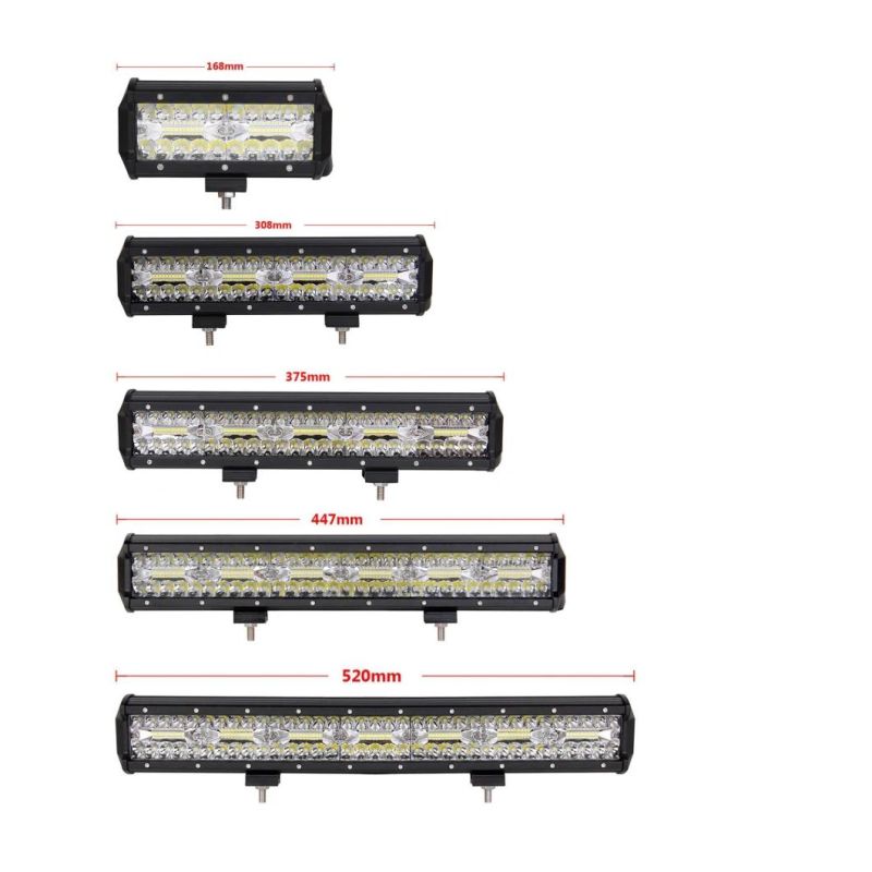 4X4 Offroad 4 Inch 60W Tri Row Combo Beam LED Truck Work Lights