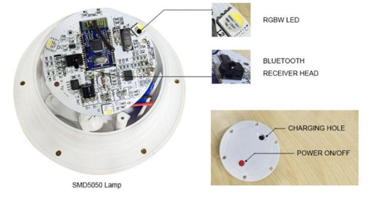 LED Decor LED Bluetooth Speaker with Colorful Changing for Decoration
