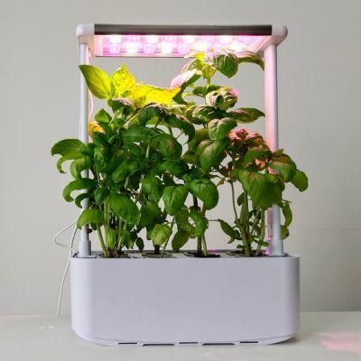 Smart Tabletop Hydroponics System Herb Vegetable Indoor Garden Planter Integrated LED PAR Lights LED Grow Light Full Spectrum