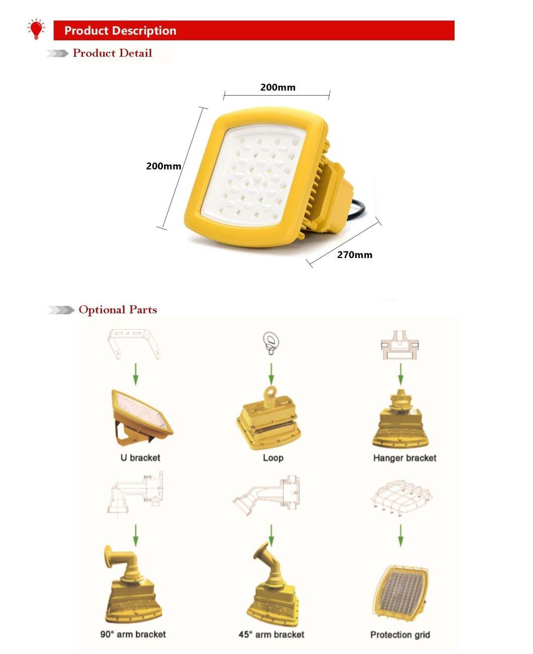 IP68 40W LED Explosion Proof Lighting Lumen 4600K