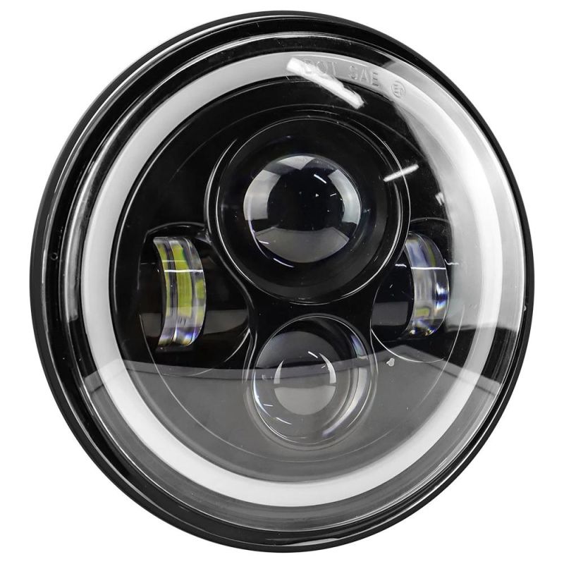 Dxz Thin Section All Round DOT SAE Approved Round 7inch Sealed Beam LED Headlamp Jeep Wrangler LED Headlight for Jeep Harley