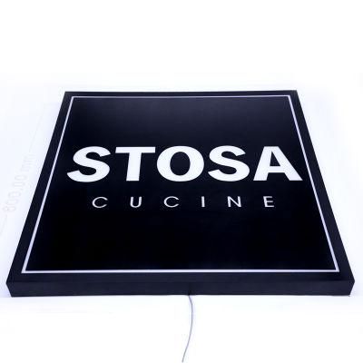 Yijiao Stainless Steel and Acrylic Retail Shop Adversting Decorative Light Box