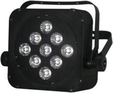 9*10W RGBW 4in1 Multi-Color LED Plat PAR Light with Battery 5-6hours