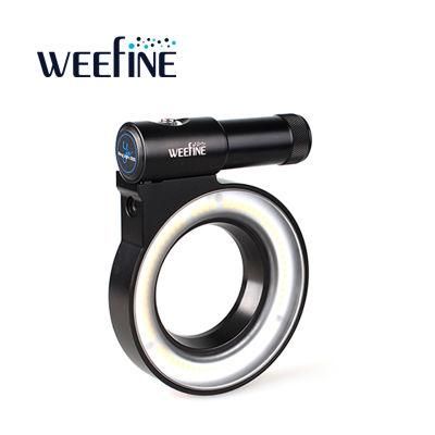Weefine Factorty Round Shape Ring Light 1000 Lumens Dive Flashlight for Taking Macro Photos