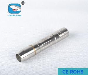 Single Mode Stainless Steel Torch USA Q5 CREE Mini Flashlight