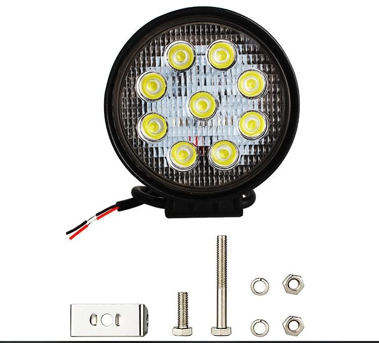 12V 27W LED Work Light Spotlight Flood Lamp Driving Fog Offroad LED Work Car Light for Offroad 4X4 Auto Lamp 27W