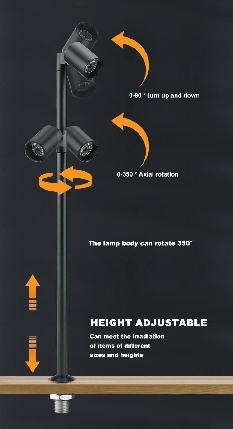 New Design Adjustable LED Jewelry Light for Cabinet Lighting