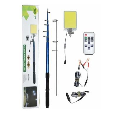 360light Fr-01 12V Outdoor Lighting Waterproof Telescopic Rod LED Camping Light Fishing Rod Super Bright LED Tent Lights