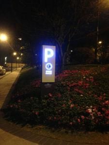 LED Light Box Parking Lot Guiding Sign
