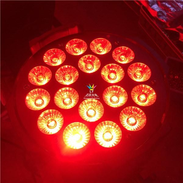 6in1 Rgbawuv 18PCS Aluminum DMX PAR LED Lighting