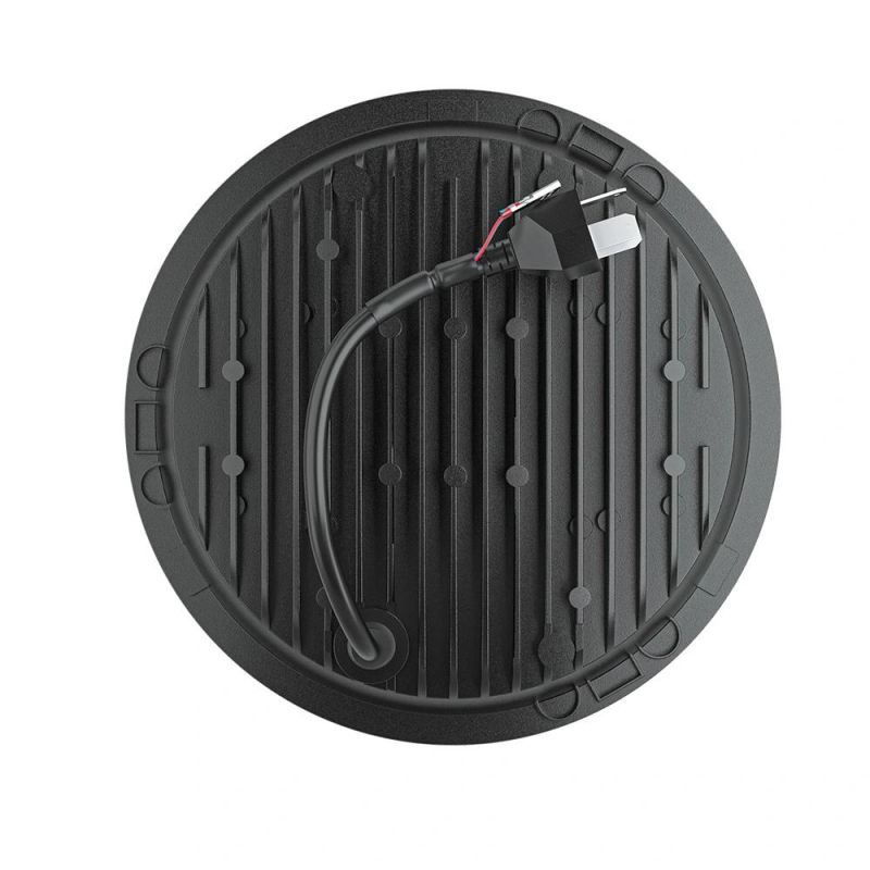 Dxz Waterproof Car Driving Front Light 60W Hi/Lo Offroad Auto Round LED Headlight for Jeep Wranlger with R Shape