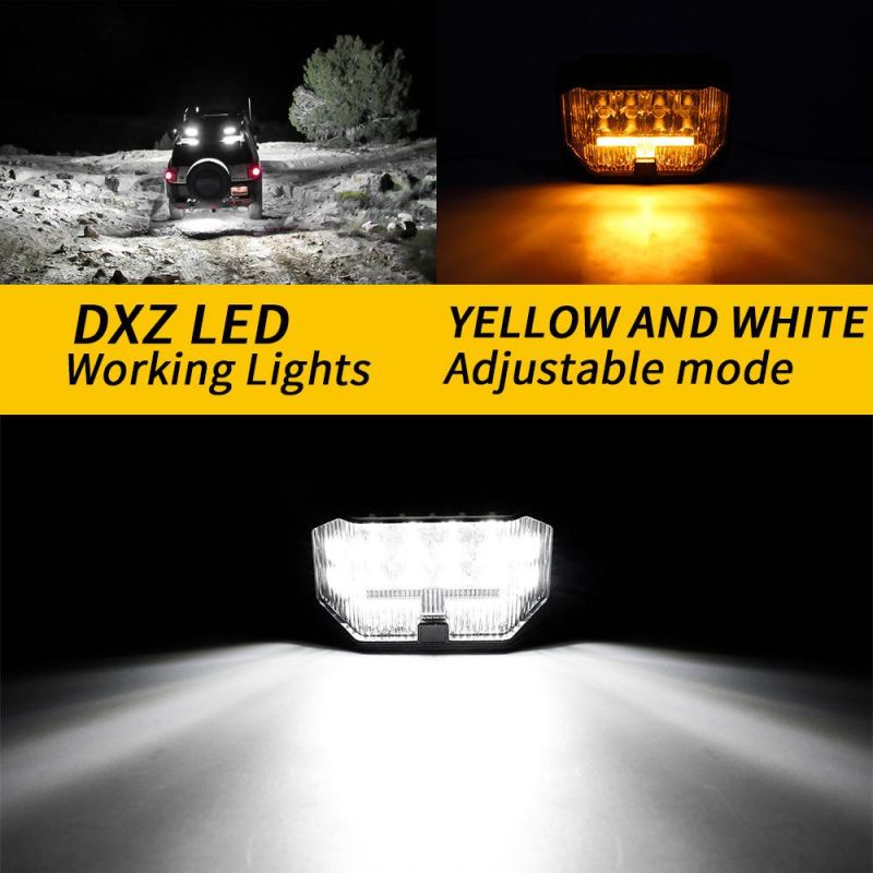 Dxz 3inch 3 Glows High Power Bright LED Driving Light Marine Bumper Truck Offroad Spotlight 4X4 3" 5" 7" Inch Car LED Work Light