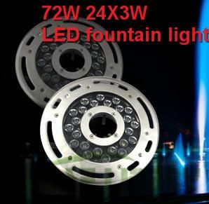 RGB Swimming Pool Light 72W Fountain Underwater Lights LED Underwater Light Fixtures DMX IP68 DC 24V