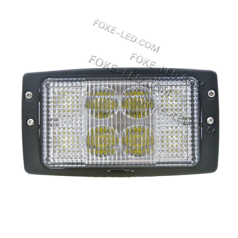 High Quality EMC Approved 7" 40W LED Tractor Work Lights Flood/High/Low Beam for Massey Ferguson/John Deere