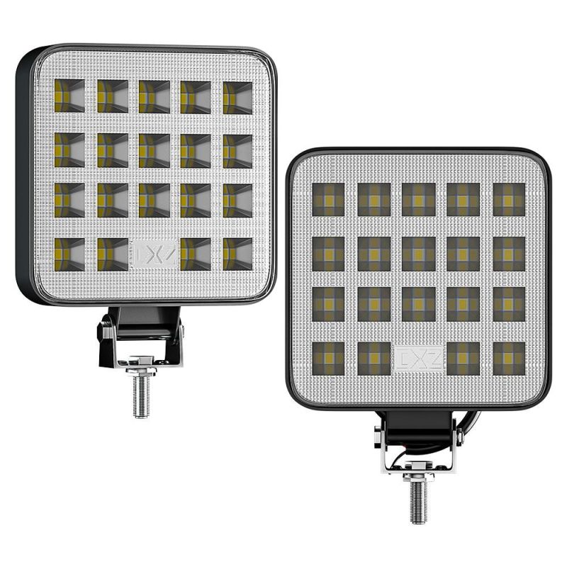 Dxz New 19LED 57W LED Square Work Light Bar Spot Lamp off-Road Light Driving Spotlight for SUV ATV Truck