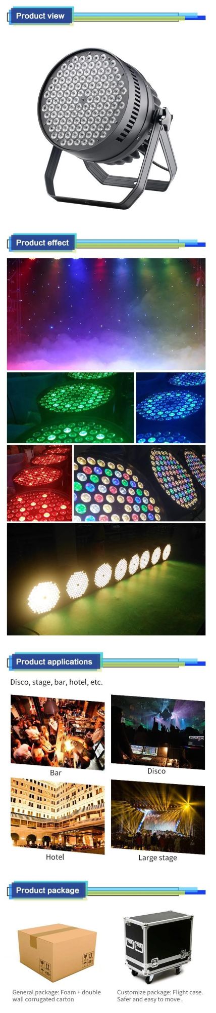 LED Magic Ball Light 90PCS LED PAR High Intensity Strobe Light for Party Dance Floor