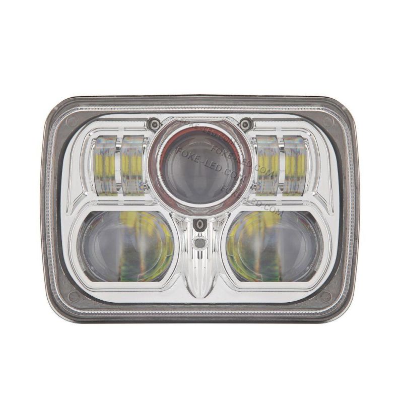 High Power 4X6 Inch 88W Flush Mount High Low Beam LED Head Light