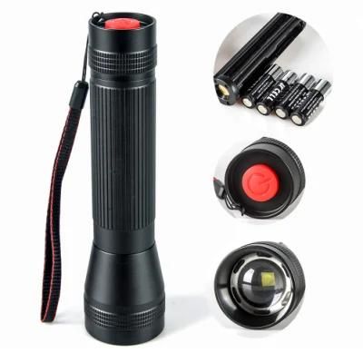 Yichen 4 AAA Battery Operated Zoomable Aluminum LED Flashlight Tactical Torch