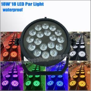 LED Outdoor Waterproof 18X18W RGBWA UV LED PAR Can Wash Light