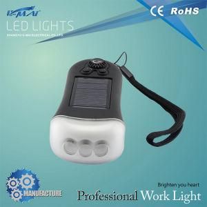 Plastic Radio Flashlight with Solar Panel (HL-LA0410)