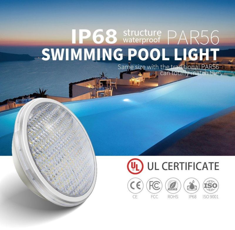 Hot Sale 12V 15W IP68 Waterproof ABS Anti-UV Material RGB Remote Control Multi Color LED Swimming Pool Light