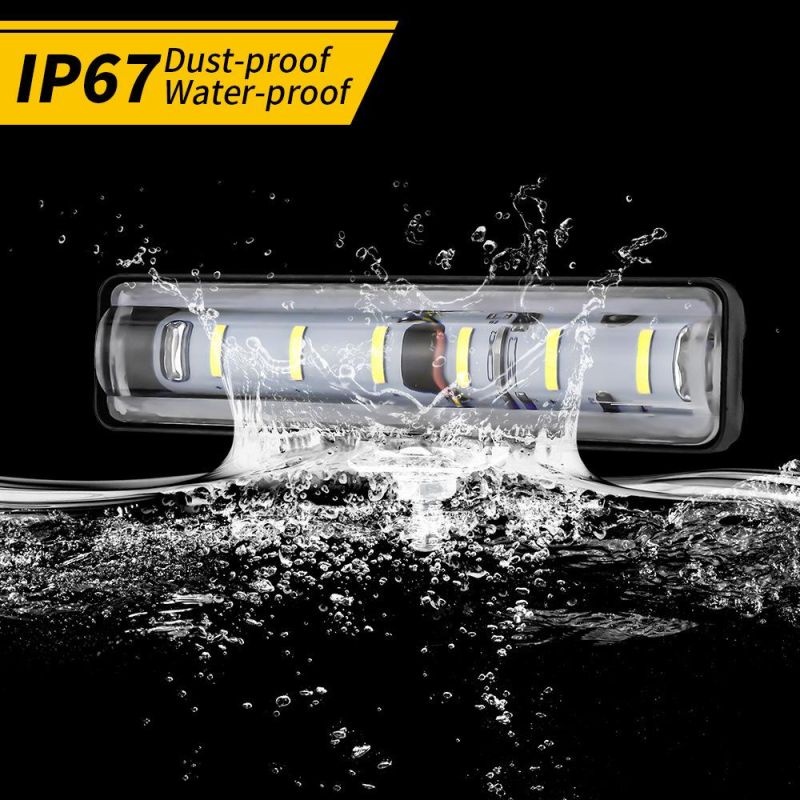 Dxz Daytimerunninglight 6inch 18W Floodlight Fog Light Bar Light off Road Boat Driving Lights Work Light SUV Motorcycle Lamp