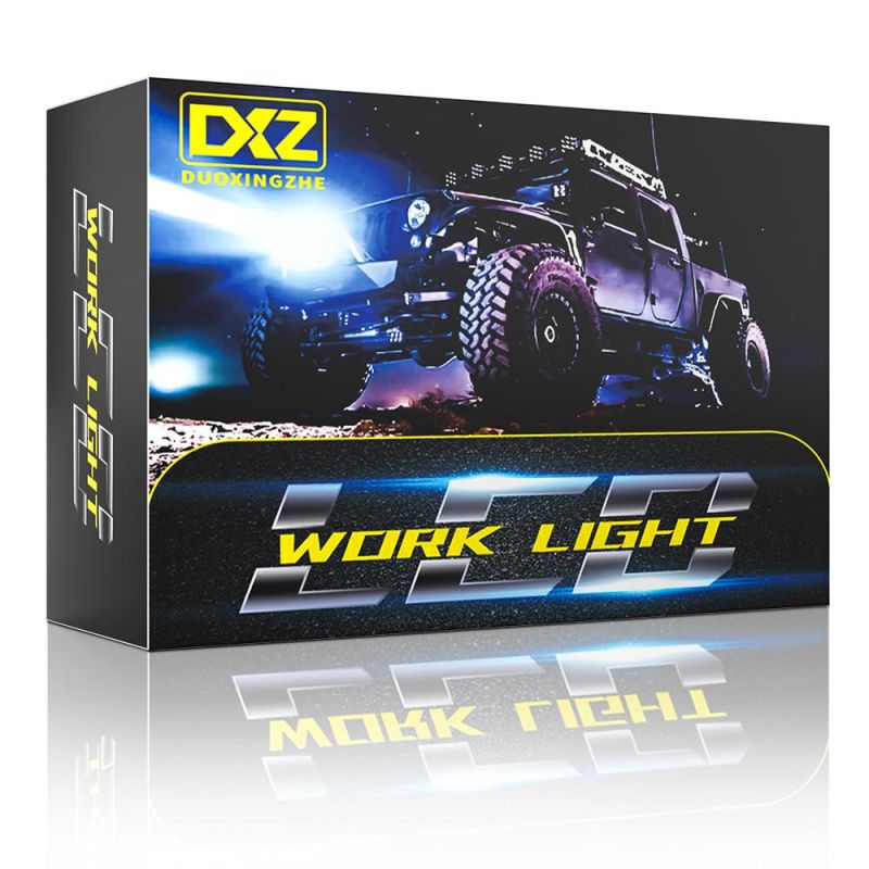 Dxz New 16LED 48W Spotlight Truck SUV Work Light 4X4 Offroad Car ATV UTV for Jeep Motorcycle LED Auto Light Factory
