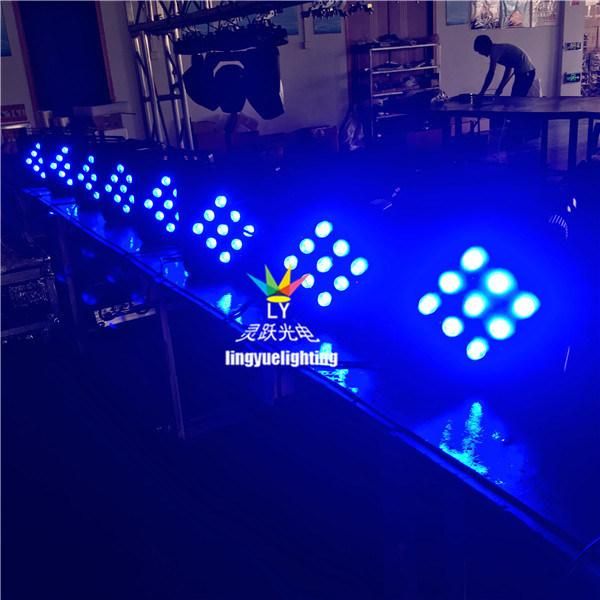 9X10W LED Flat PAR Can Battery Powered Stage Lighting