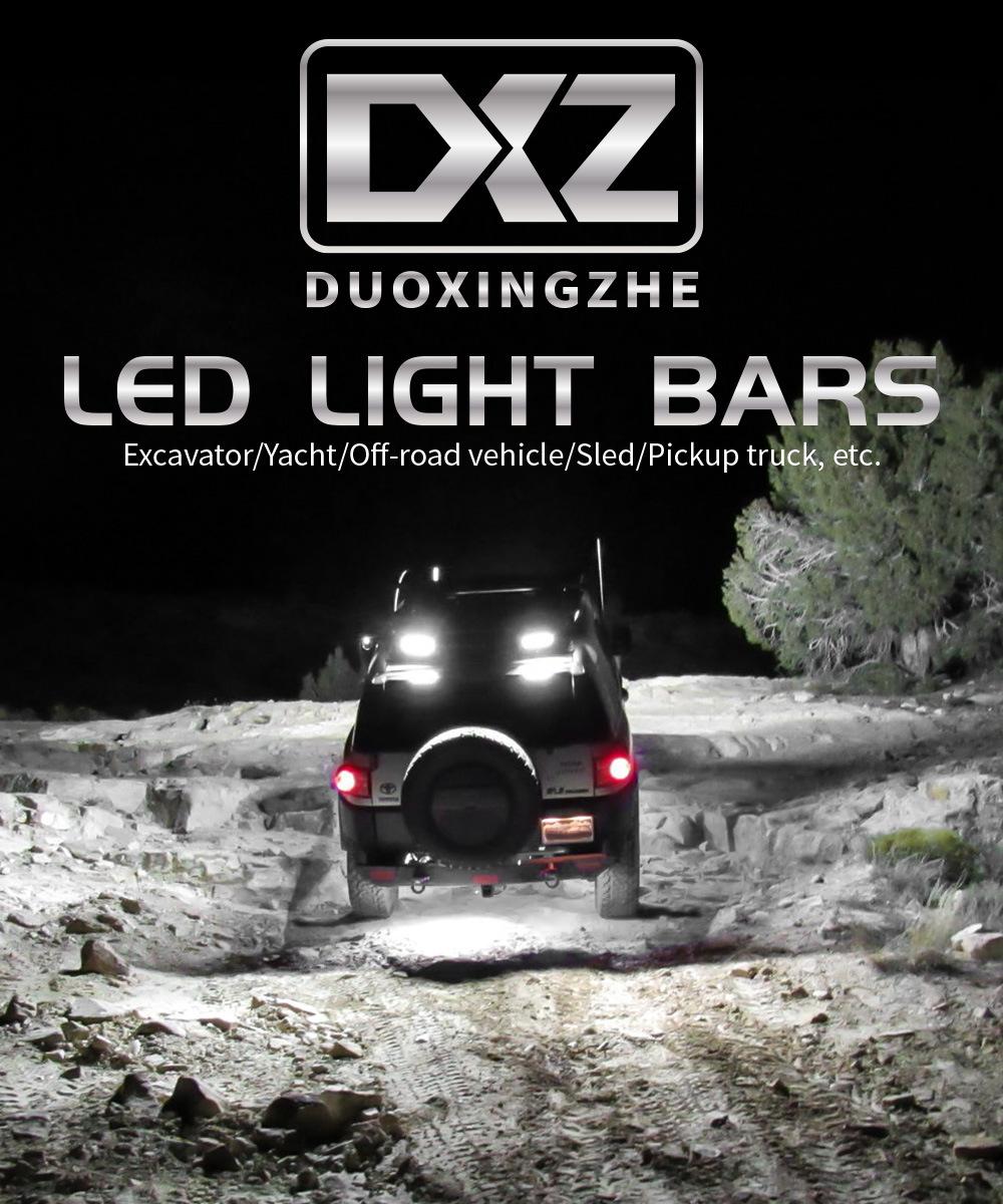 Dxz High Power Hummer Light off Road 36W 12LED LED Bar Straight Lamp 2rows 4X4 Curved 12D LED Light Bar for Truck